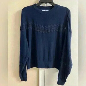 Kooples X Sport crewneck sweater lace detail women‎ XL